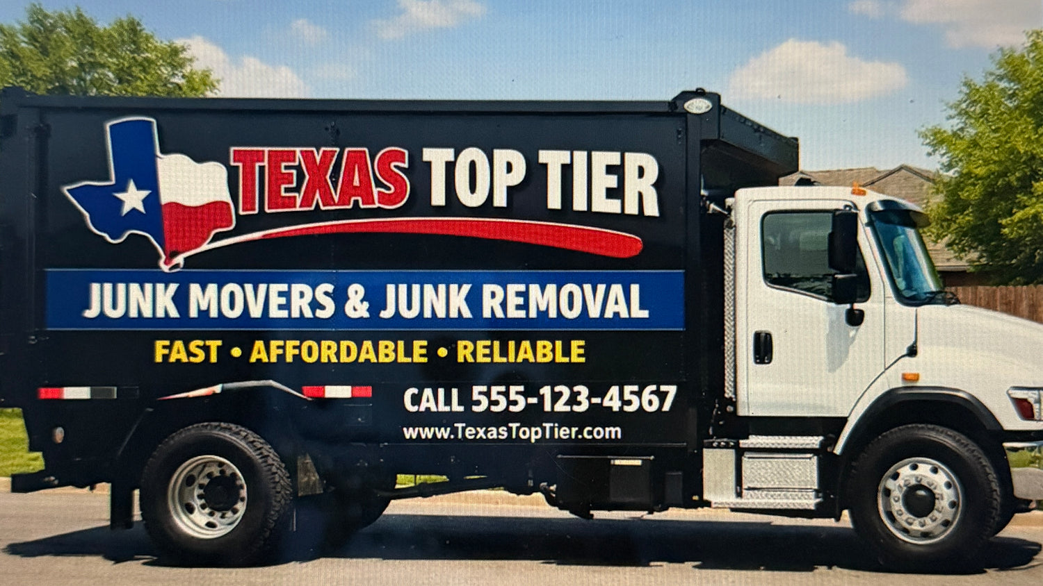 Junk removal truck